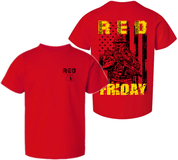 Red Friday Remember Everyone Deployed Youth T-shirt